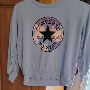 Converse Kids Blue Crew Neck with Logo